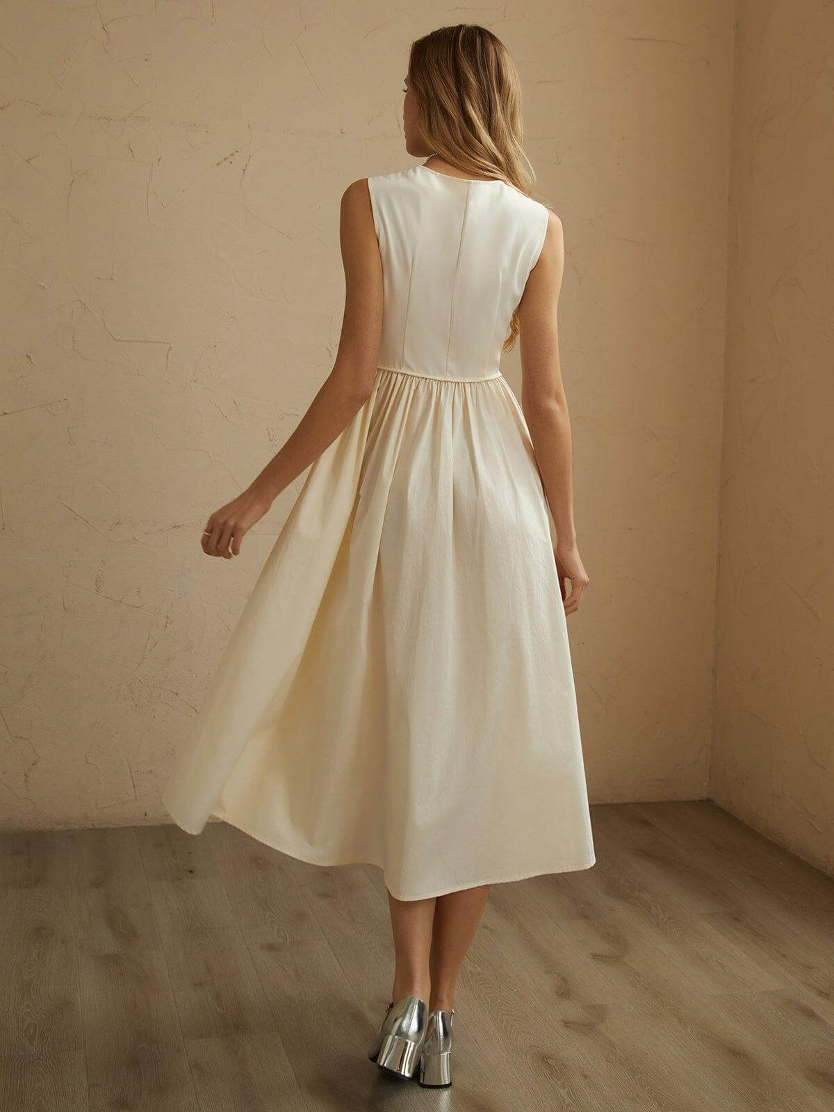 FLARED WAIST KNEE LENGTH