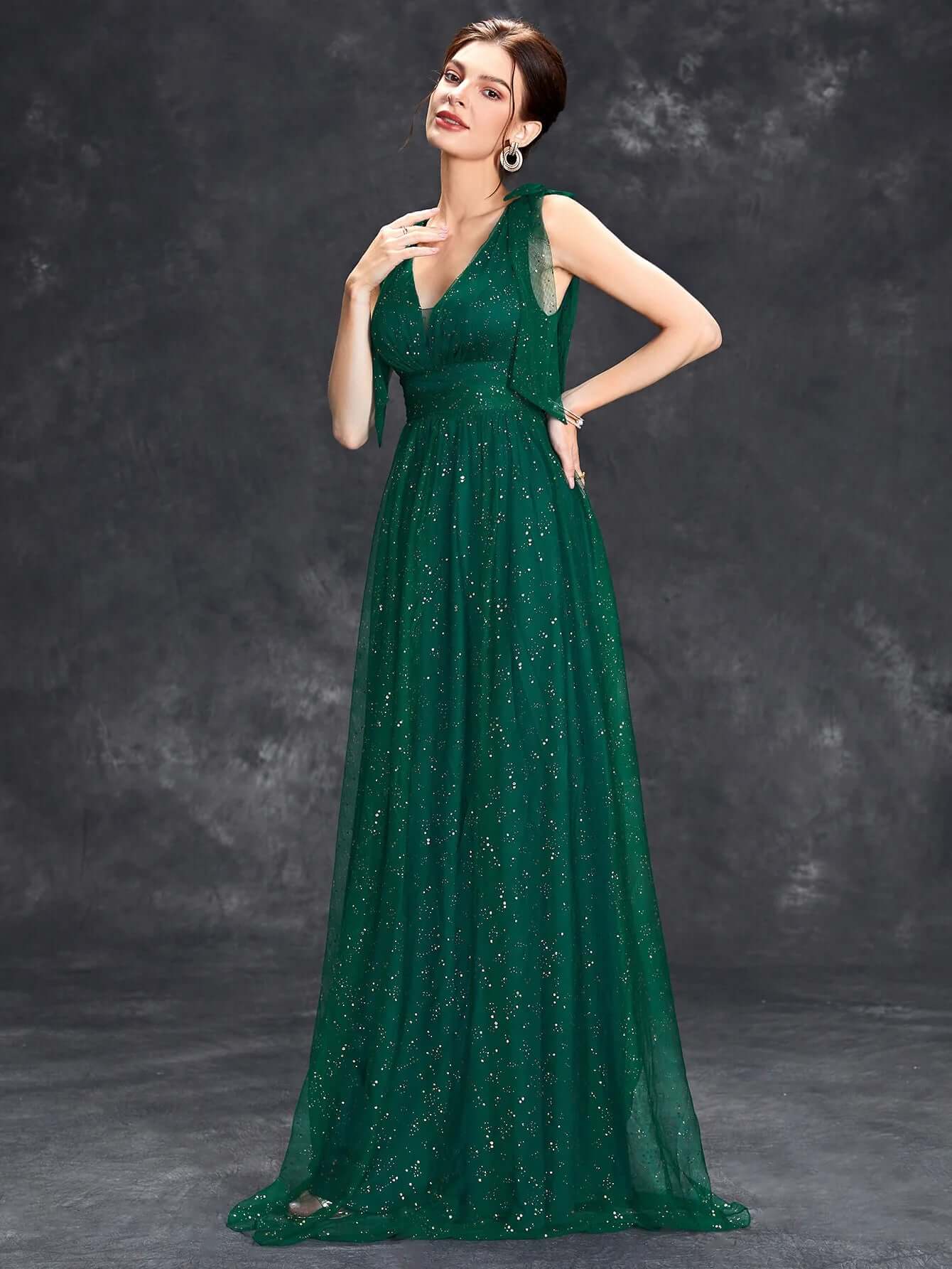 SPARKLY STRAPLESS FORMAL DRESS