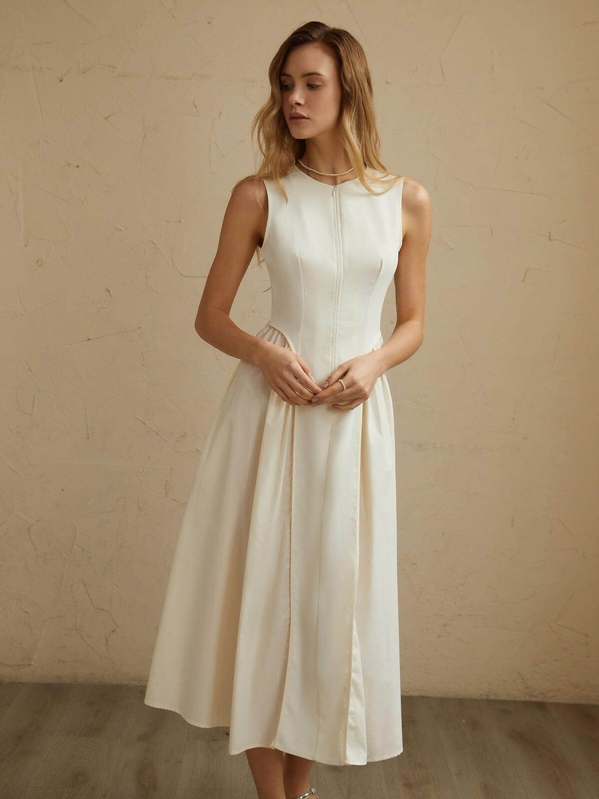FLARED WAIST KNEE LENGTH