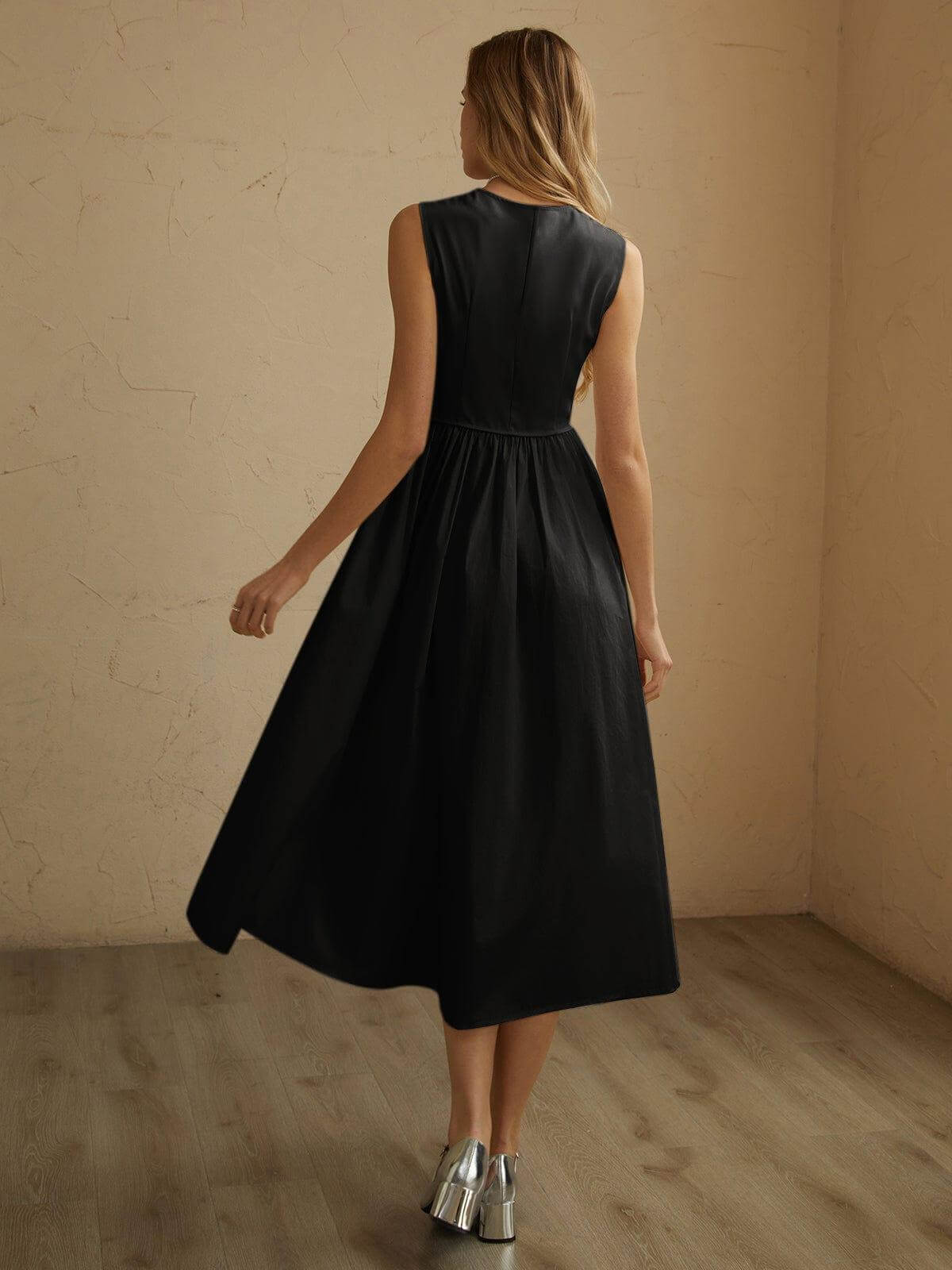 FLARED WAIST KNEE LENGTH