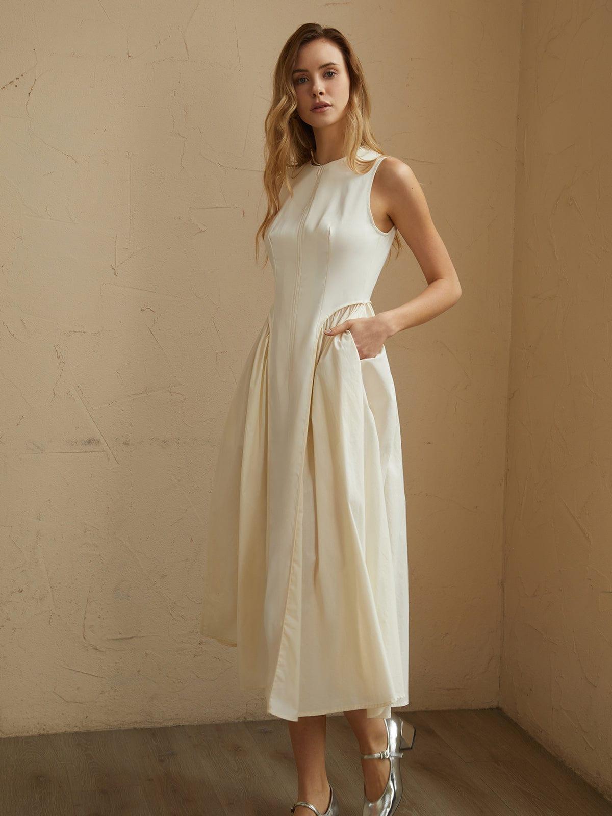 FLARED WAIST KNEE LENGTH