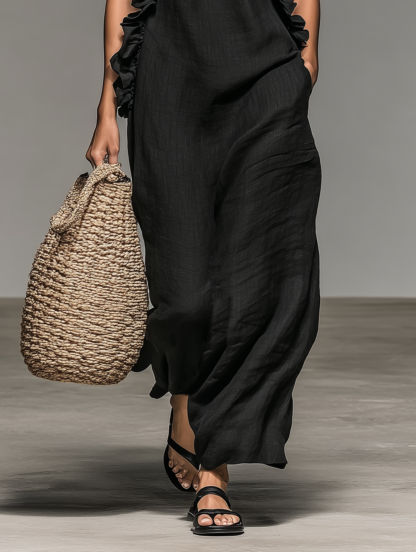 LINEN MAXI DRESS