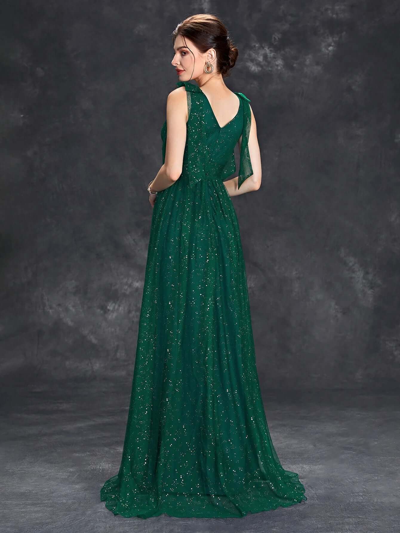 SPARKLY STRAPLESS FORMAL DRESS