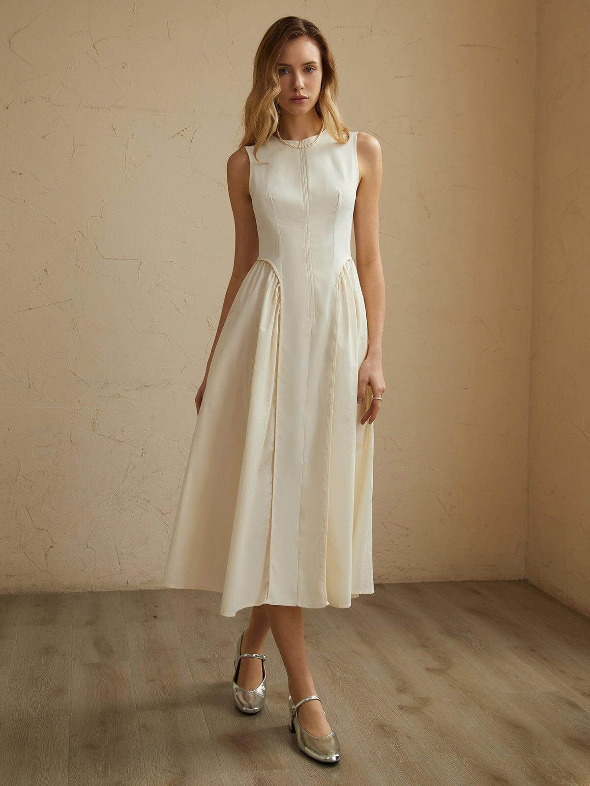 FLARED WAIST KNEE LENGTH