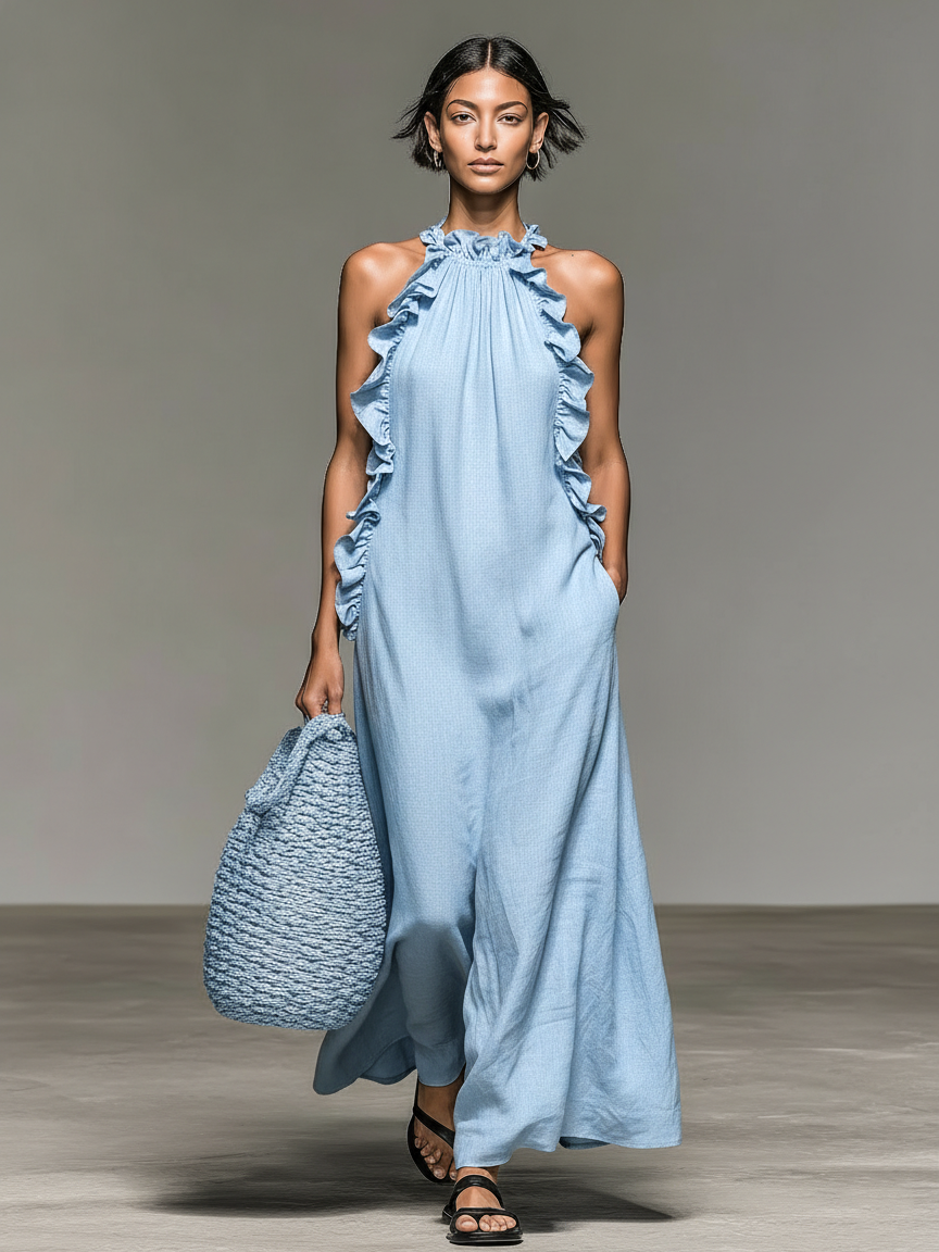 LINEN MAXI DRESS
