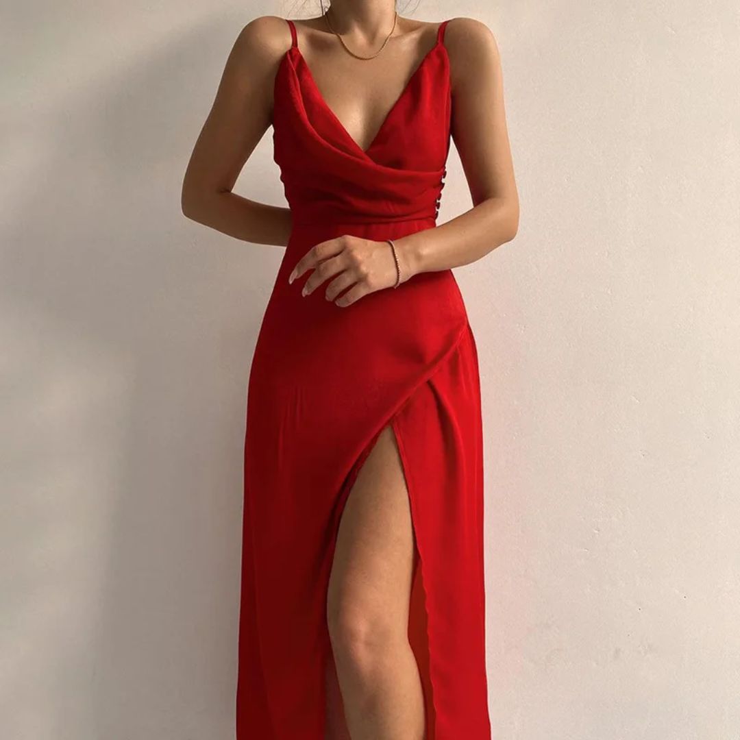 DRESS V NECK