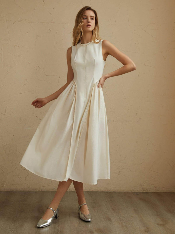 FLARED WAIST KNEE LENGTH