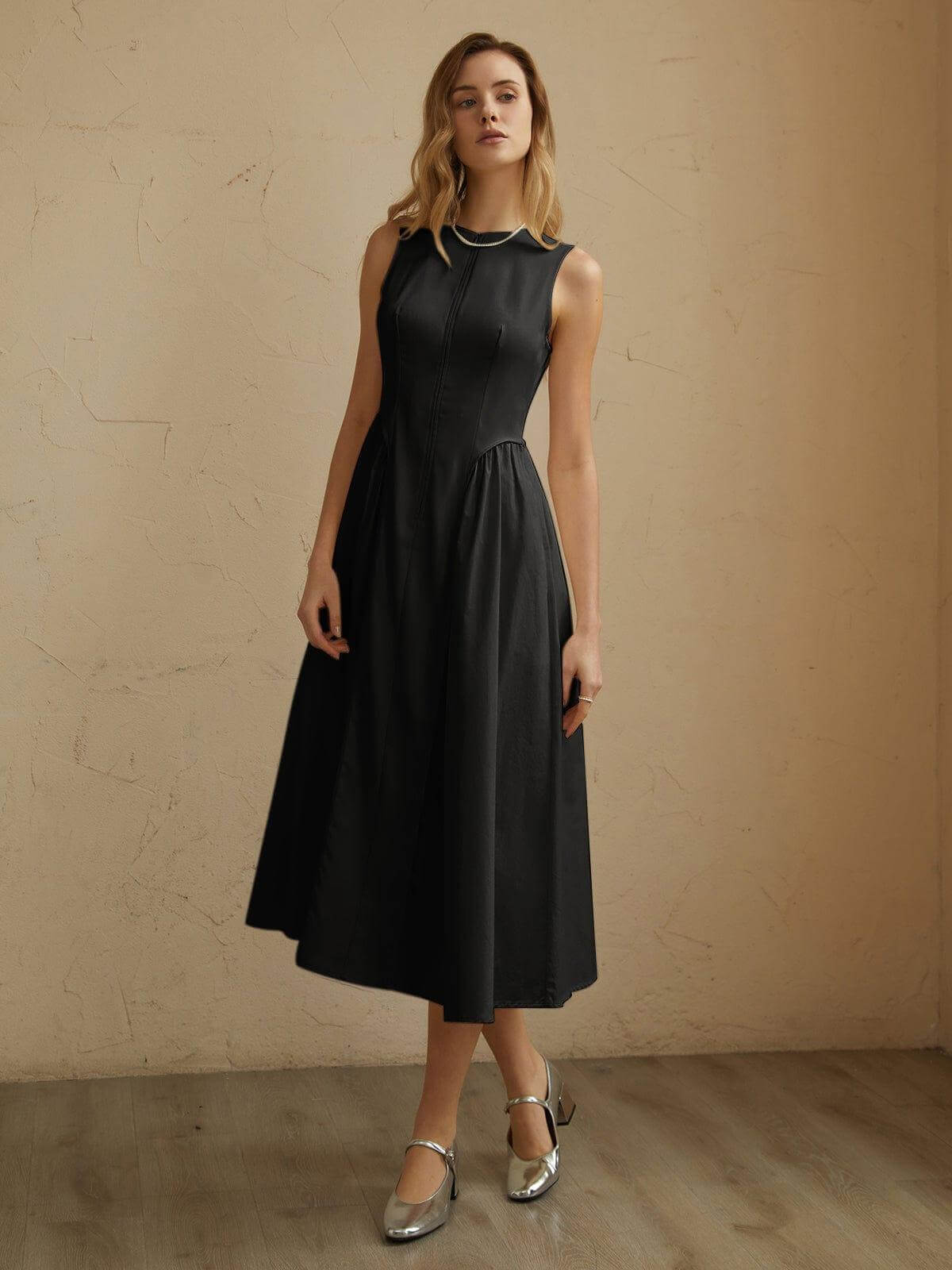 FLARED WAIST KNEE LENGTH