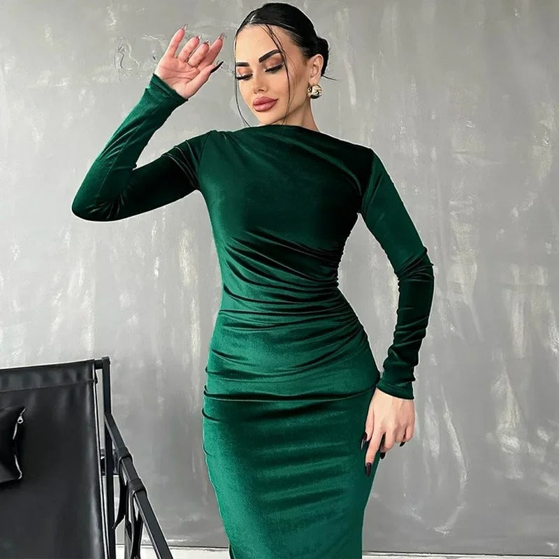 LONG SLEEVE PARTY DRESS